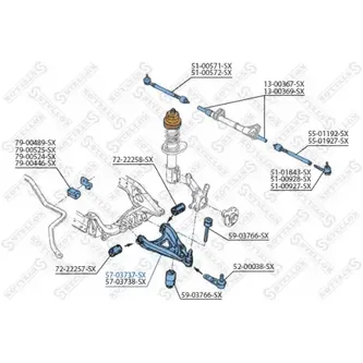 Рычаг левый RENAULT CLIO ALL 98 7700794386 STELLOX 5703737SX