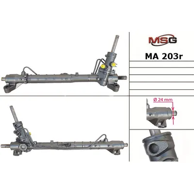 Рулевая рейка с ГУР восстановленная MAZDA 3 2003-2008,MAZDA 5 2005- MSG MA203R
