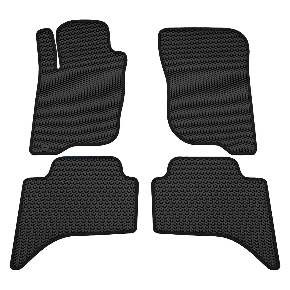 Коврики в салон EVA Ромб Mitsubishi L 200 (08-15) Черный кант Rezkon 9024025101