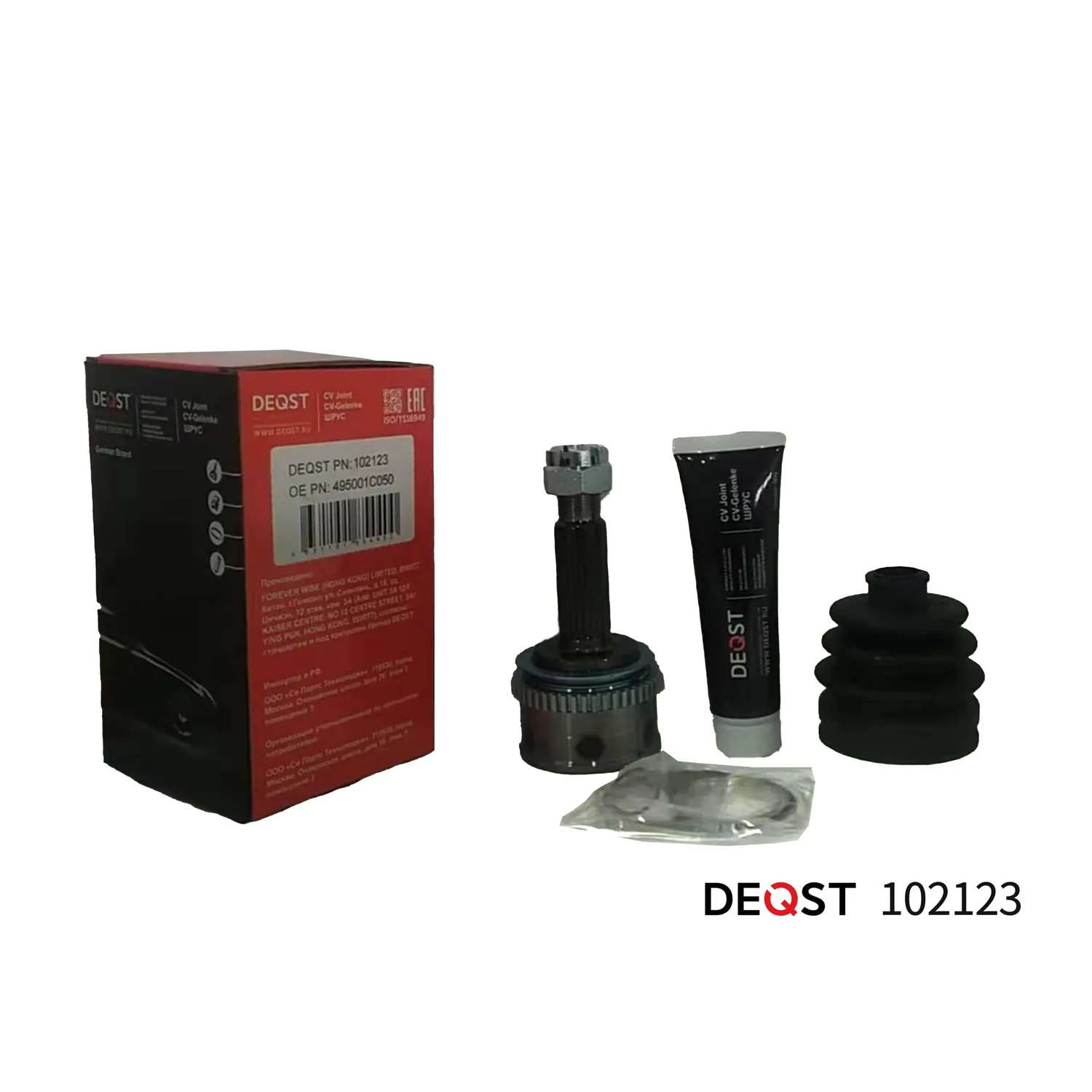 ШРУС. нар. HYUNDAI GETZ 1.3/1.6 02-. DEQST 102123
