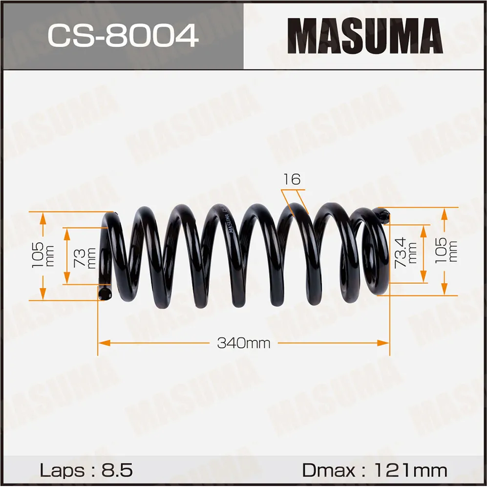 Пружина подвески MASUMA CS-8004