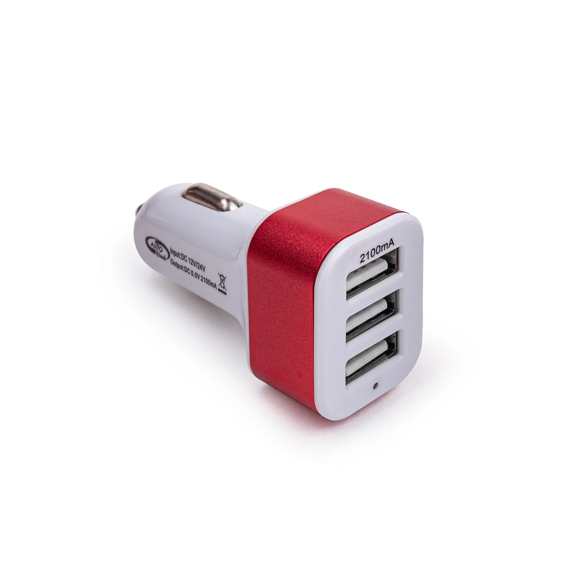Разветвитель (зарядное устройство) прикуривателя 3 USB 2.1А (12/24V) AUTOVIRAZH AV-4029