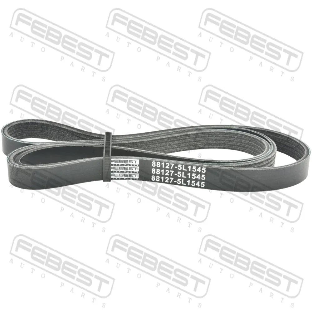 Ремень поликлиновой 5 клинов 5PK1545 OPEL ASTRA-G + ZAFIRA-A - ALL YEARS FEBEST 88127-5L1545