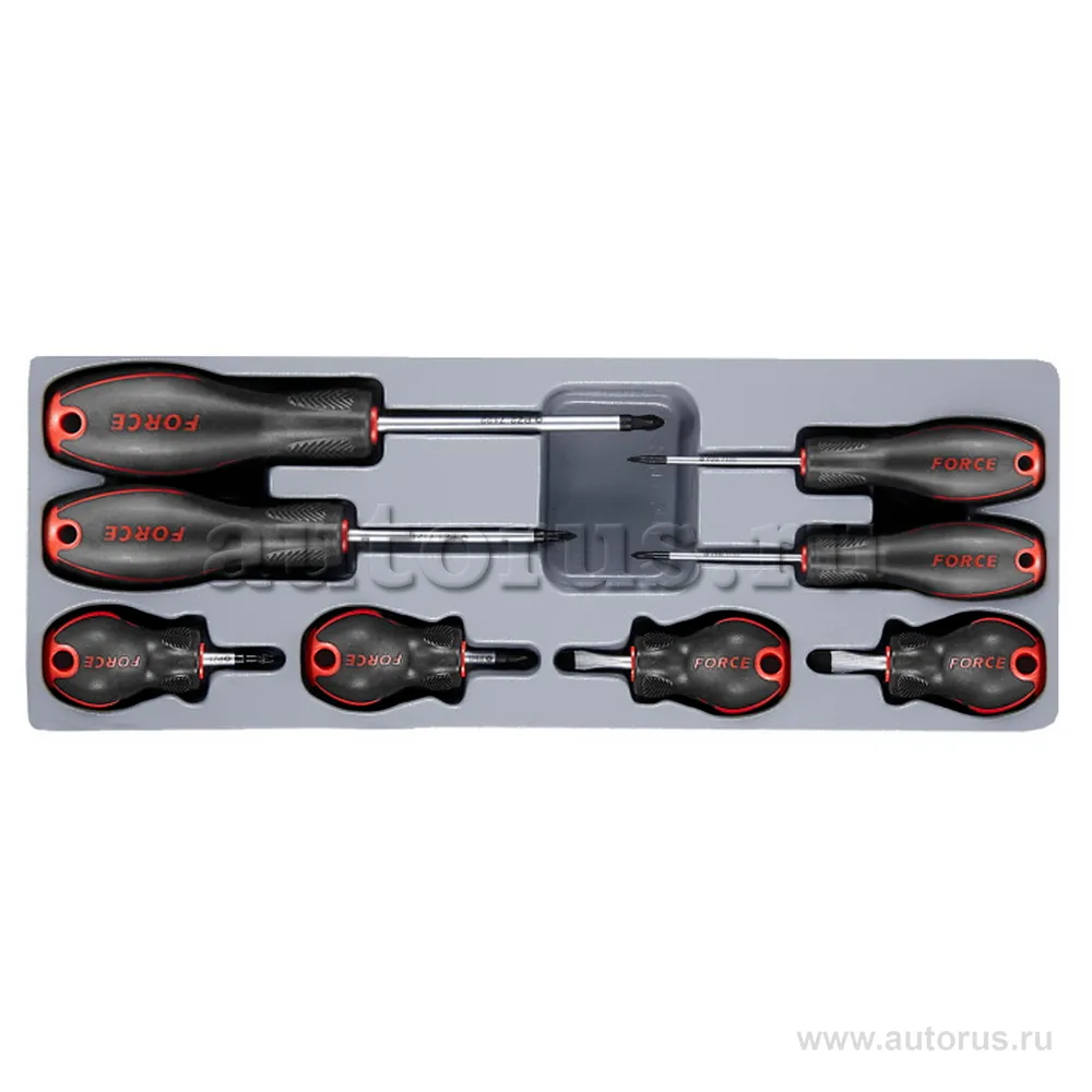 Набор отверток PH PZ SL 8 предметов FORCE 2085
