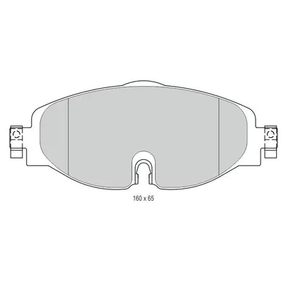Колодки тормозные передние VW Golf (13-) AUDI A3 (13-) SKODA Octavia (13-) MANDO MBF015281