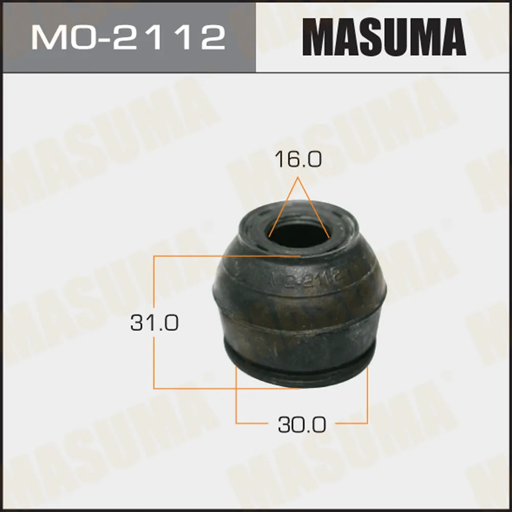 Пыльник шарового шарнира 16x30x31 16x30x31 MASUMA MO-2112