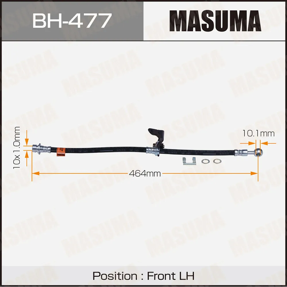 Шланг тормозной передний HONDA ACCORD MASUMA BH-477