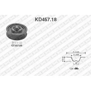 Комплект ремня ГРМ NTN-SNR KD45718