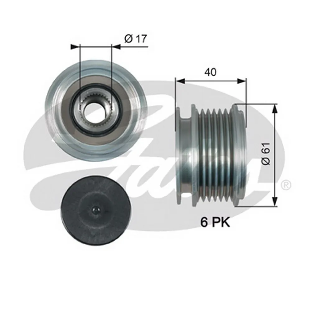 Муфта свободного хода AUDI A3/A4 1.9/2.0D GATES OAP7013
