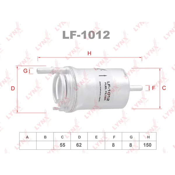 Фильтр топливный LYNXauto LF-1012