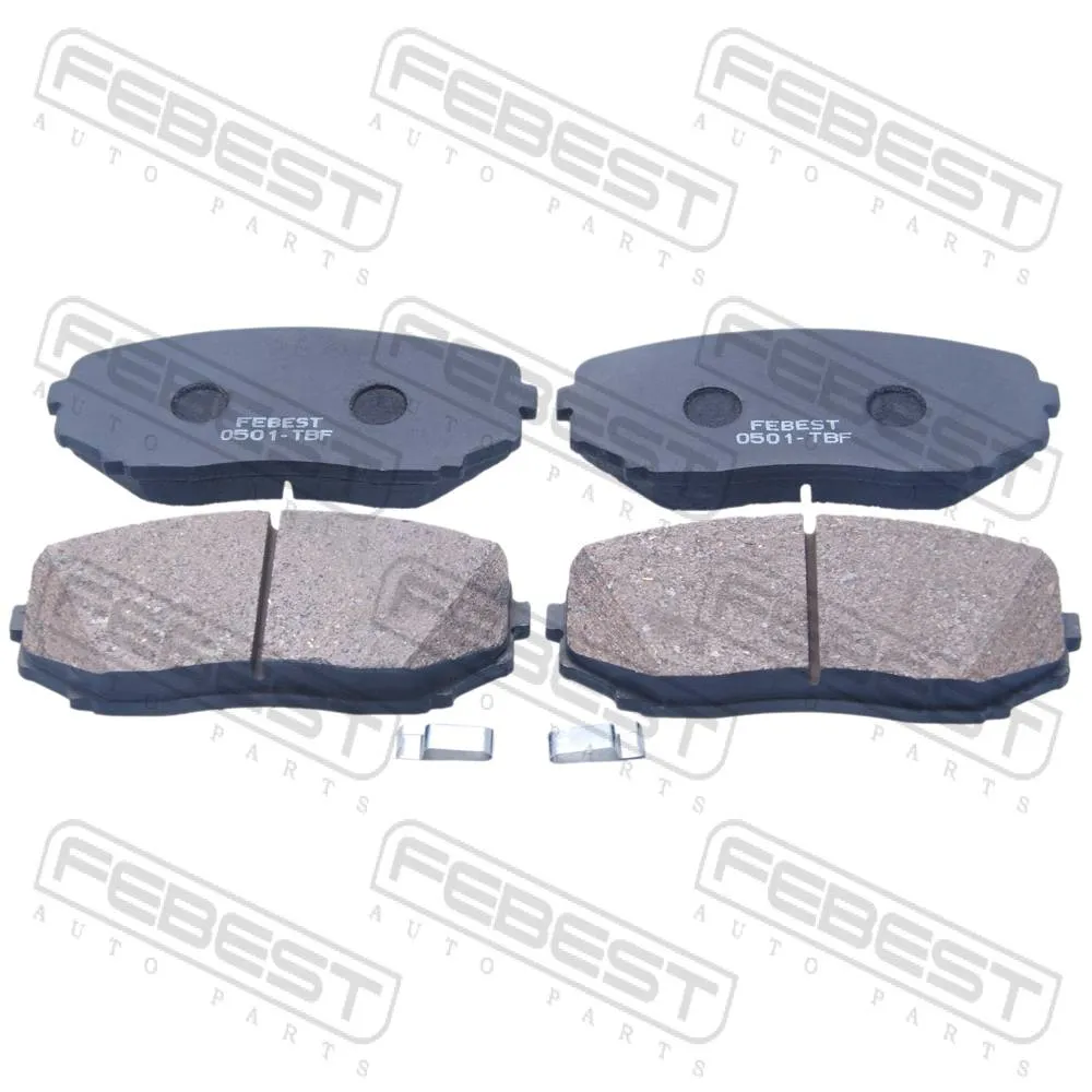 Колодки тормозные передние MAZDA CX-7 ER 2007-2012 [EU] FEBEST 0501-TBF