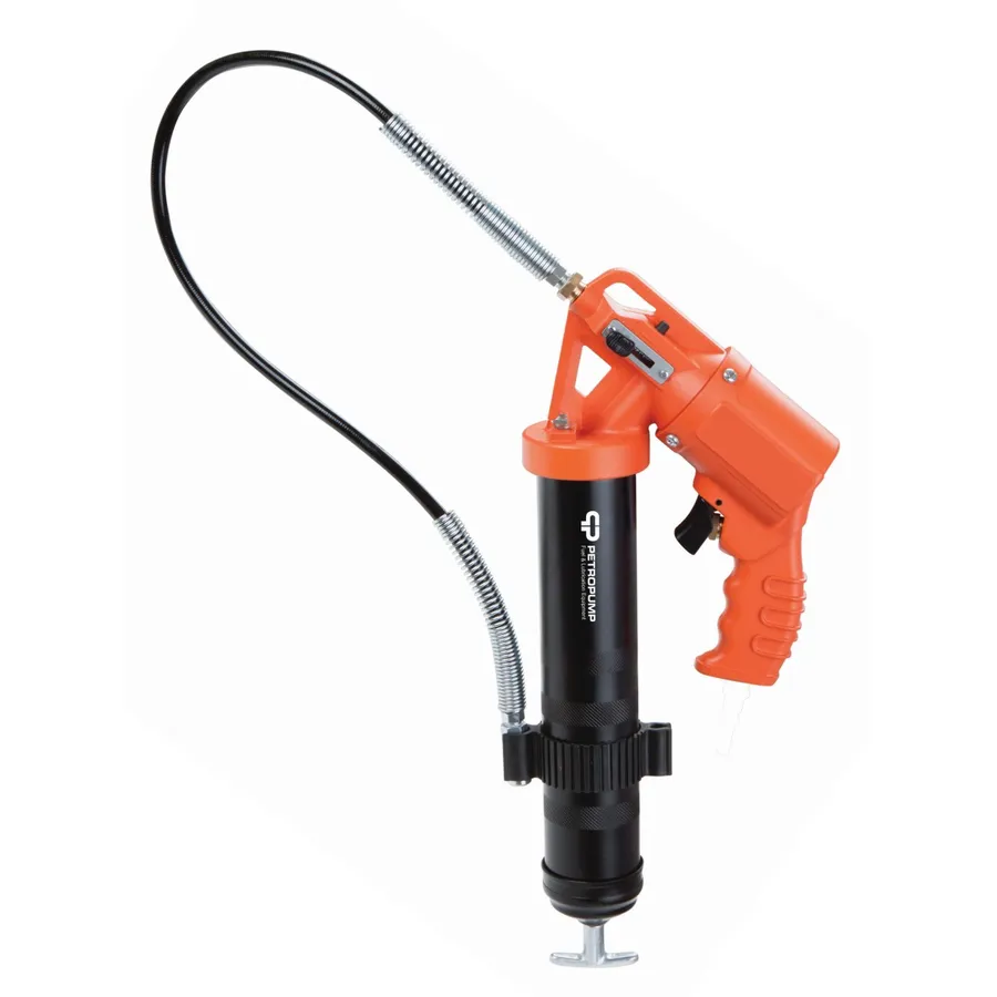 Двухрежимный пневматический шприц для смазки, 413 бар, 1/8 BSPT, гибкий шланг Petropump PP100307