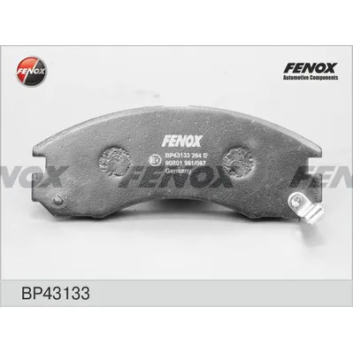 Колодки тормозные передние FENOX BP43133