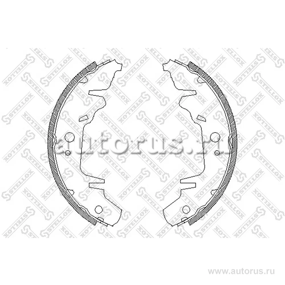 Колодки барабанные KIA Carnival all 99>, Chrysler Voyager all 96> STELLOX 031 100-SX