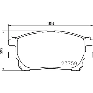 Колодки тормозные дисковые, передние, LEXUS/TOYOTA GS , IS III , RC , CROWN Saloon NP1123 NISSHINBO NP1123