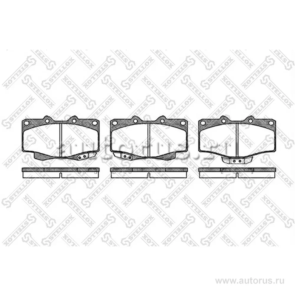 Колодки дисковые п. Toyota Land Cruiser 4.0-4.2TD 90>/4Runne STELLOX 326 004-SX