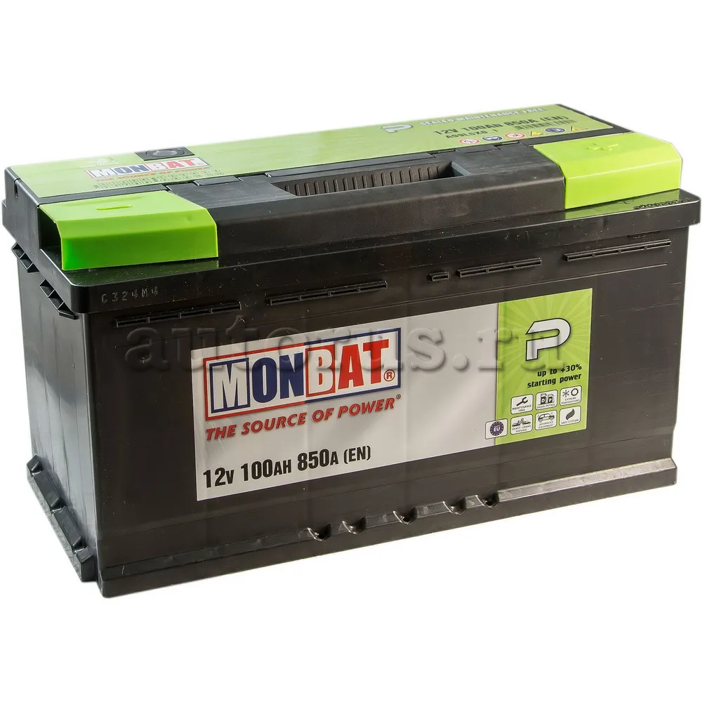Аккумулятор MONBAT P 100 А/ч обратная R+ 353x175x190 EN850 А