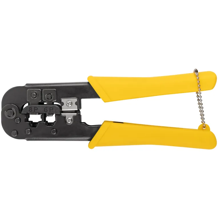 Кримпер для обжима разъемов RJ11, RJ12, RJ45, пластиковые ручки 190 мм FIT 60062