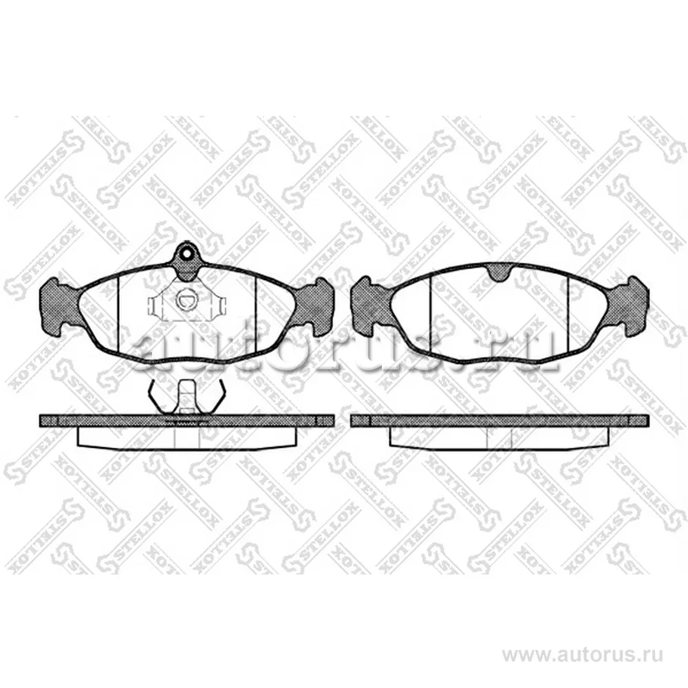 Колодки дисковые п. Opel Vectra A/Astra F 1.4i-1.8i/ STELLOX 404 000-SX