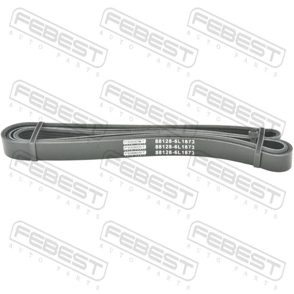 Ремень поликлиновой 6 клинов TOYOTA COROLLA/FIELDER CE121,NZE12#,ZZE12# 2000.08 FEBEST 88128-6L1873