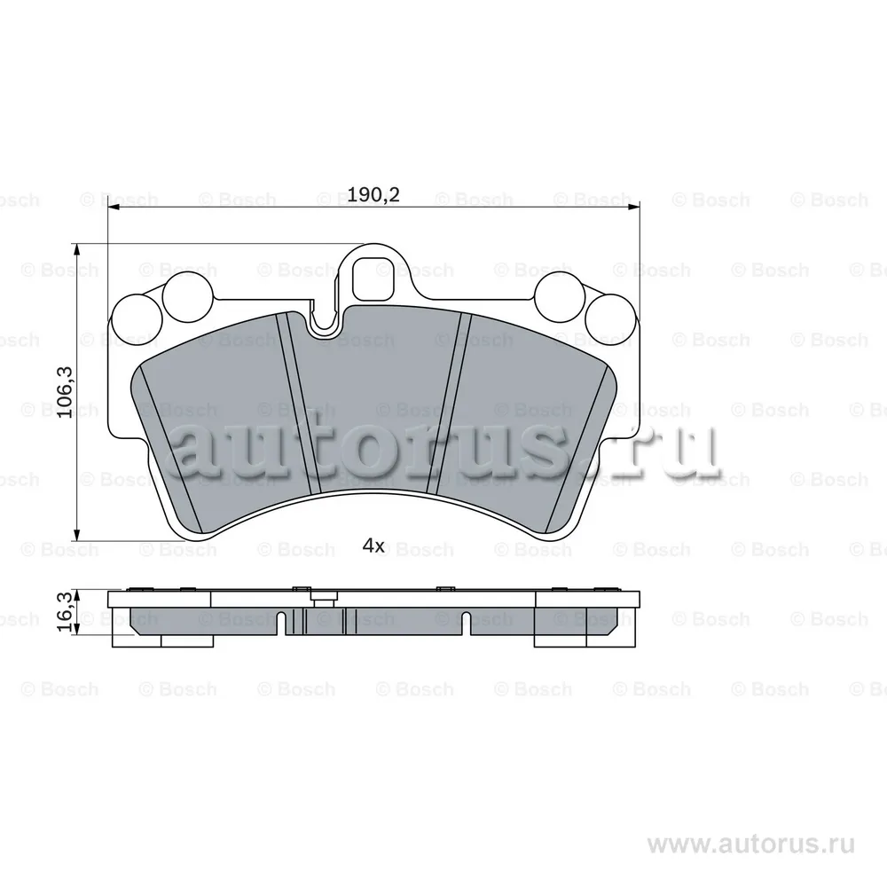 Колодки тормозные передние BOSCH 0 986 424 739
