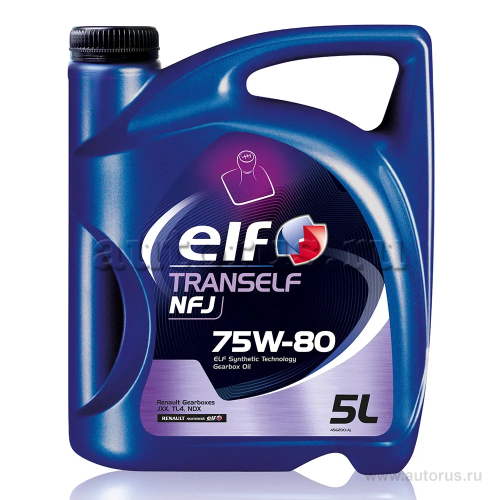 Масло трансмиссионное ELF TRANSELF NFJ 75W80 синтетическое 5 л 194756