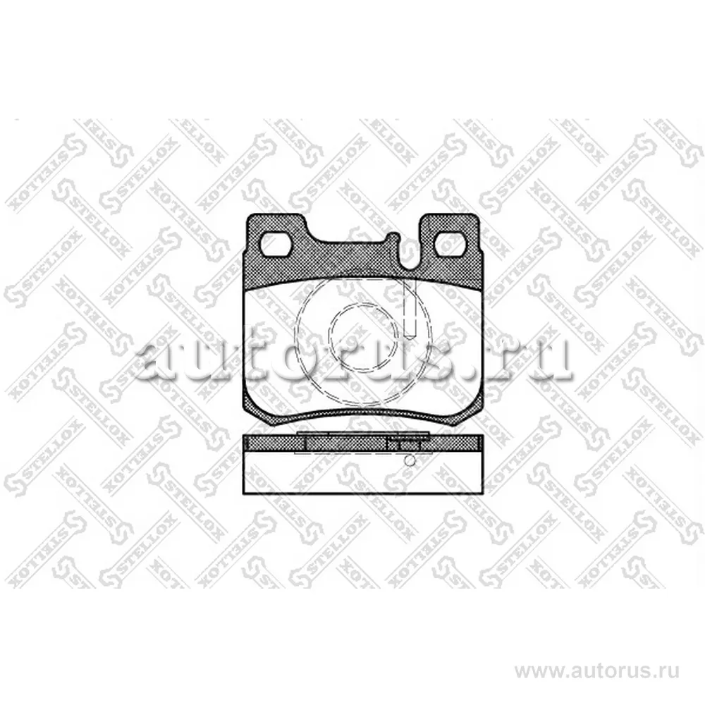 Колодки дисковые задние с антискрип. пластинами MB W201/W202/W124 STELLOX 168 020B-SX