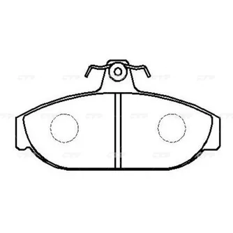 Тормозные колодки CTR CKVO-4