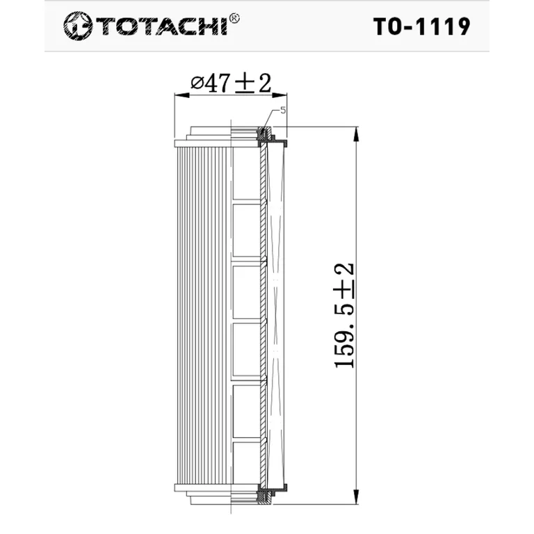 Фильтр масляный TOTACHI TO-1119 A 271 180 01 09 MANN HU 514x TOTACHI TO1119