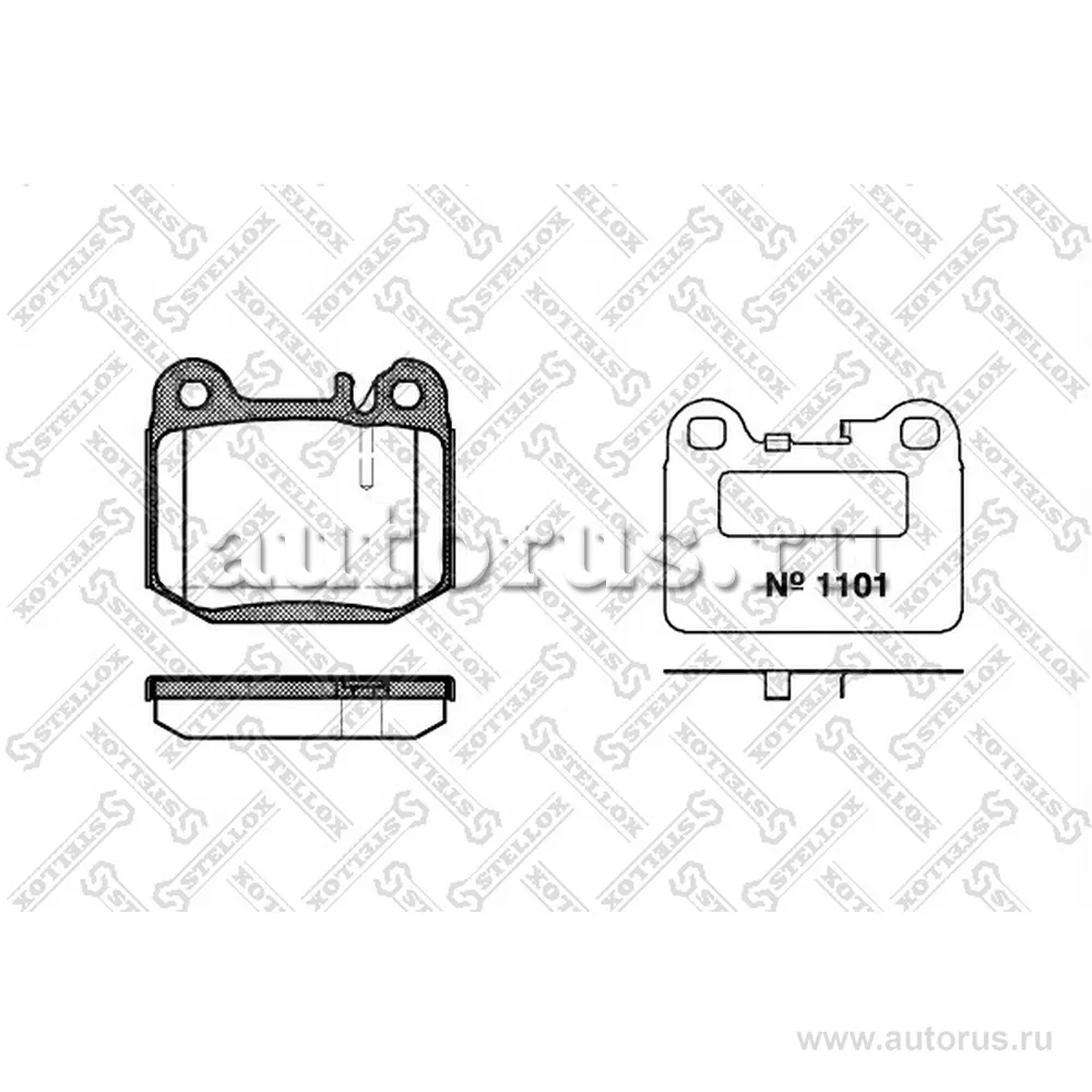 Колодки дисковые з. MB W163/55AMG 3.5-5.5/4.0CDi 98> STELLOX 025 040B-SX