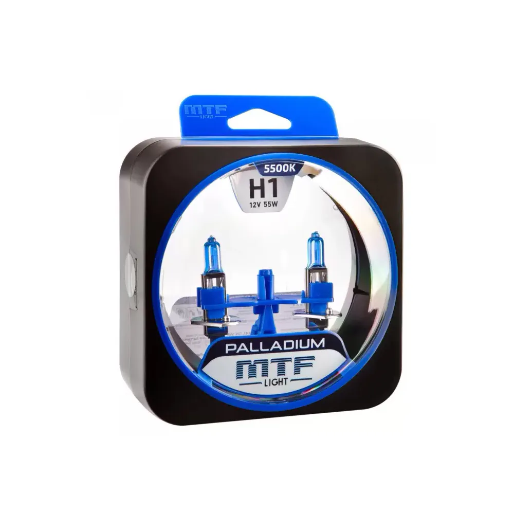 Галогенные автолампы серия PALLADIUM H1, 12V, 55W, MTF LIGHT HPA1201