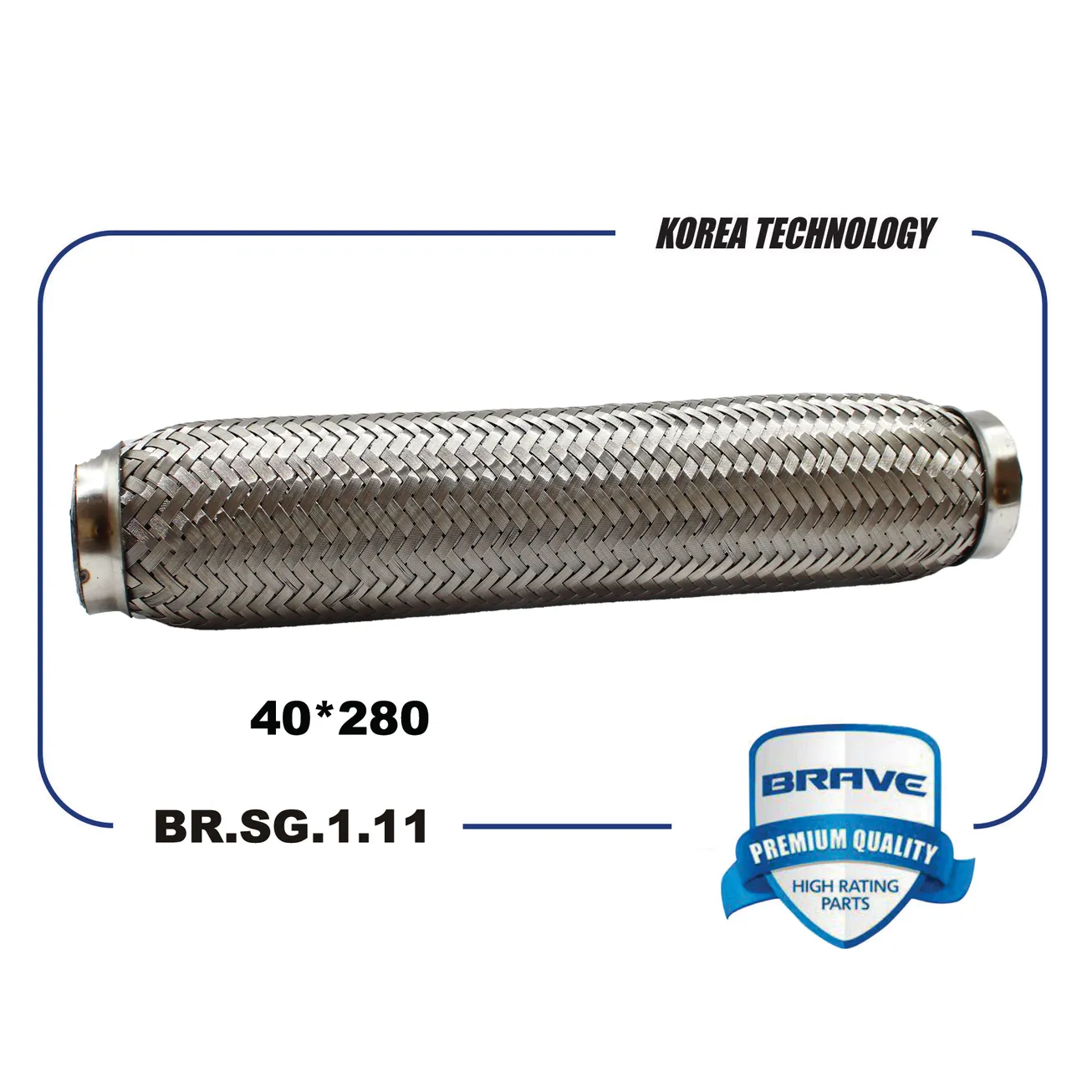 Гофра глушителя 40280 Interloсk BR.SG.1.11 BRAVE BRSG111