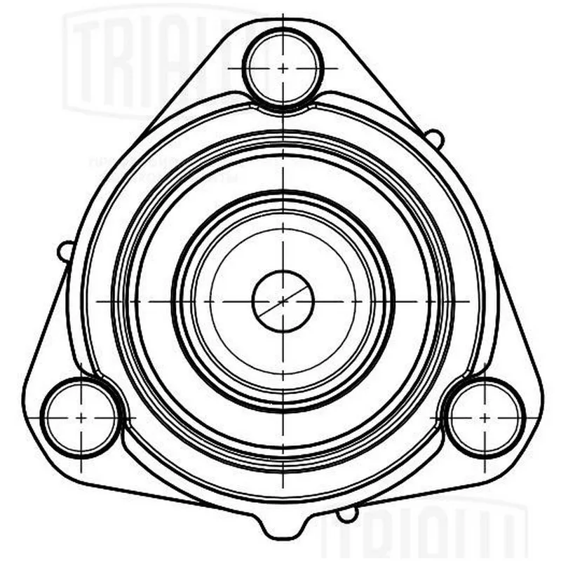Опора амортизатора для а/м Ford Fusion (02-)/Fiesta (01-) (перед.) (с подшип.) (SA 1051) TRIALLI SA 1051