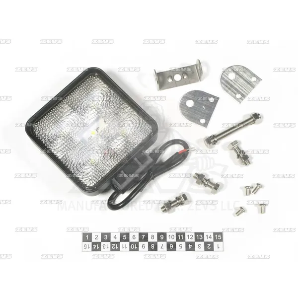 Фара доп света (луч рассеивающий) white 5 leds 12-24v ZEVS KW-220F