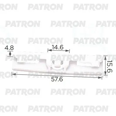 Фиксатор пластиковый TOYOTA применяемость: Фиксатор молдинга стекла лоб PATRON P37-3760