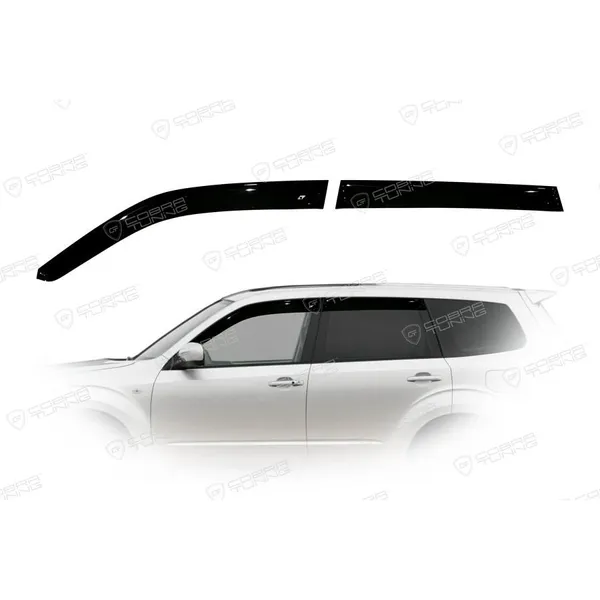 Дефлектора на окна Subaru Forester III 2008EuroStandard деф.окон Cobra Tuning SE40108