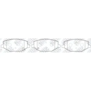 Колодки спортивные GEELY BELGEE X50 (SX11)JLH-3G15TD 1.5 T NIBK PN8004S