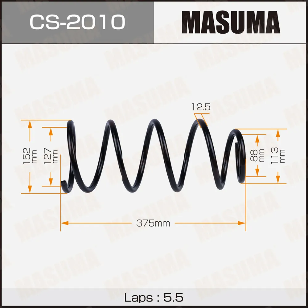 Пружина передняя NISSAN ALMERA MASUMA CS-2010