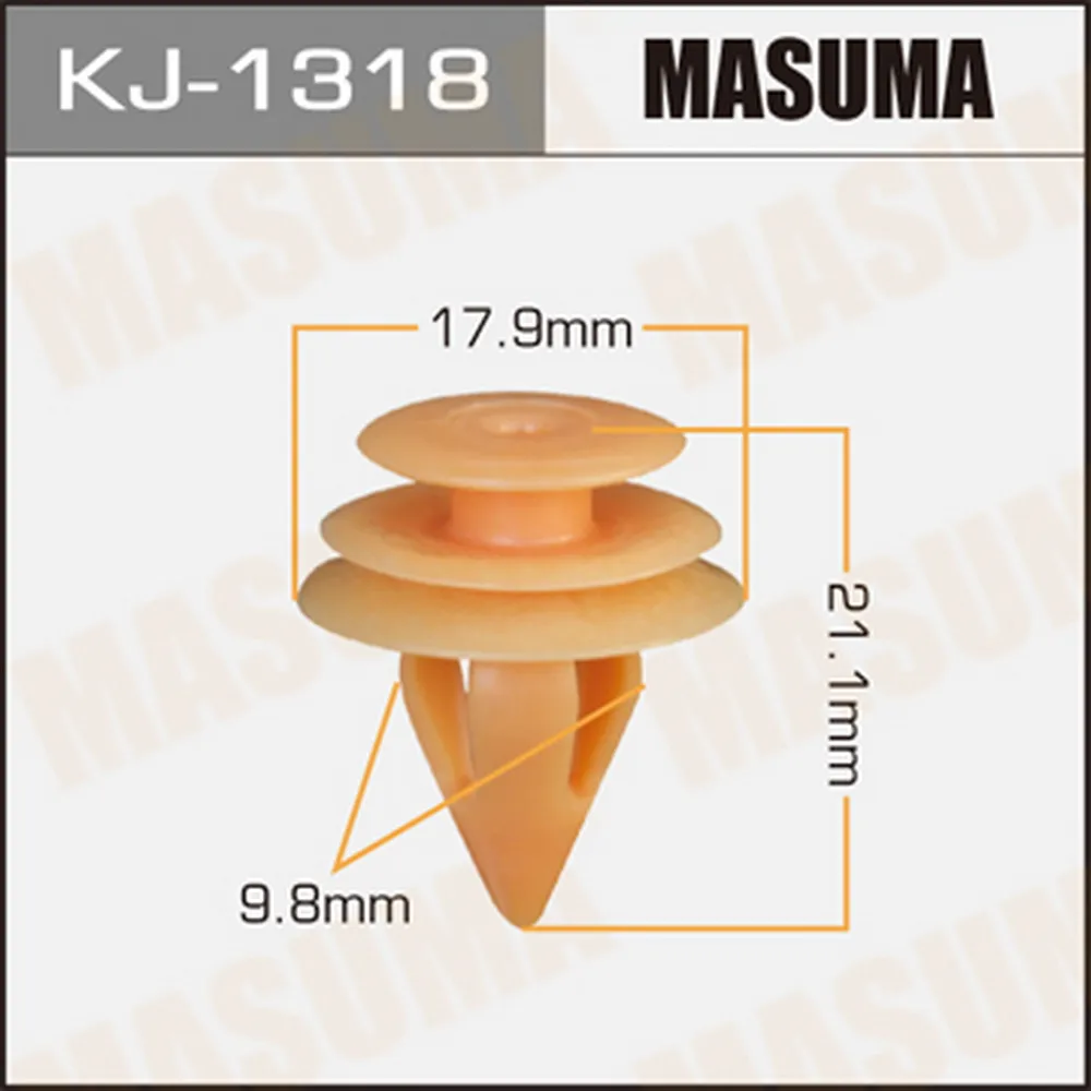 Клипса крепежная MASUMA KJ1318