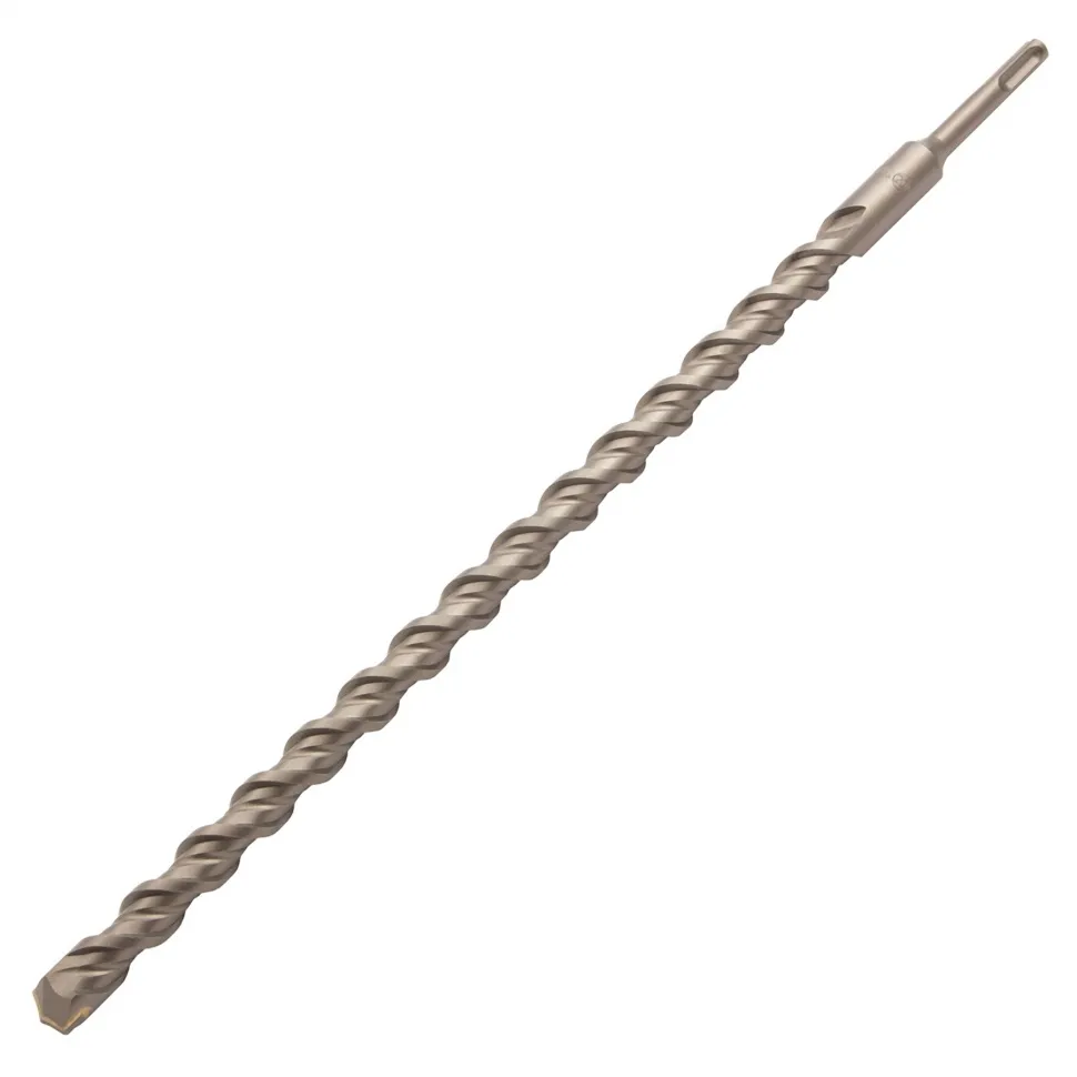 Бур по бетону, двойная спираль, Cobalt W-tip, 20x460 мм, SDS PLUS Denzel 705049