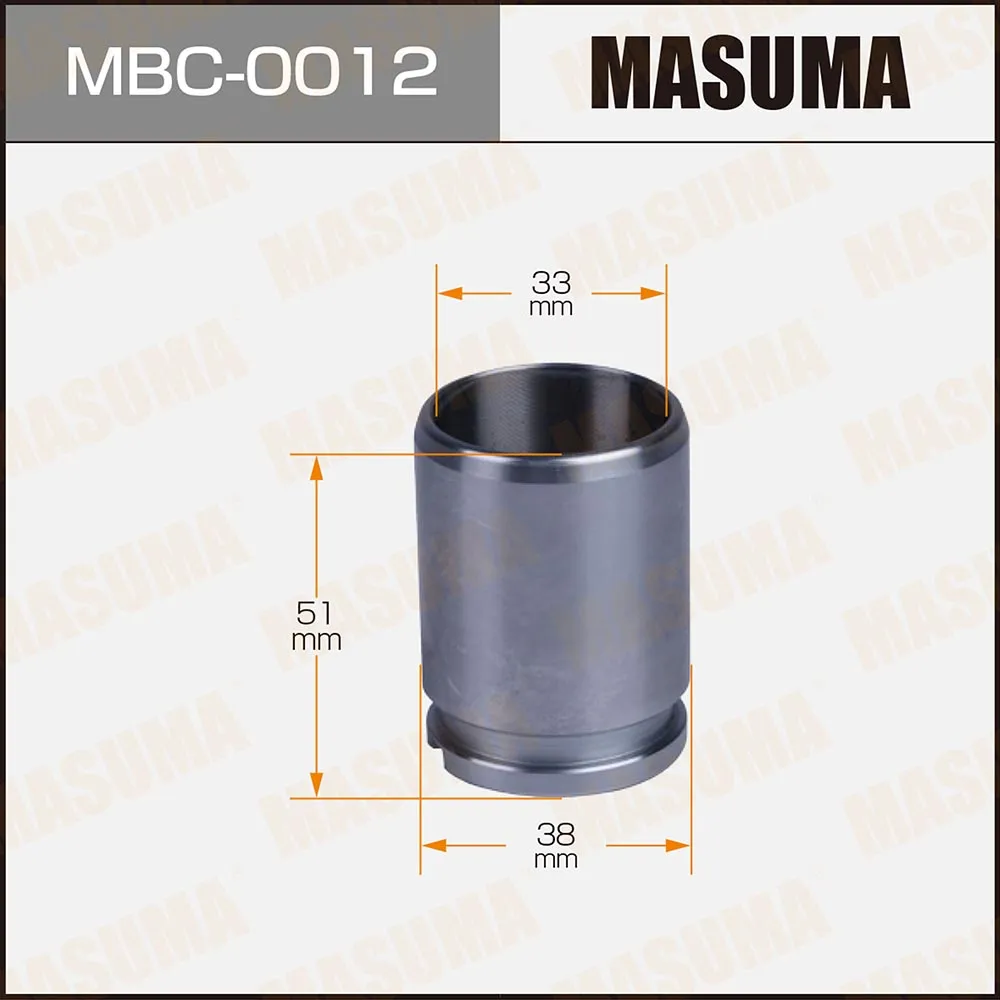 Поршень тормозного суппорта d-38 MASUMA, P385101 rear MASUMA MBC0012