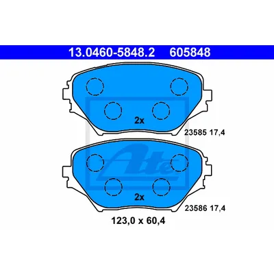 Колодки дисковые п. Toyota RAV4 1.8/2.0 WTi/2.0D4-D 00>