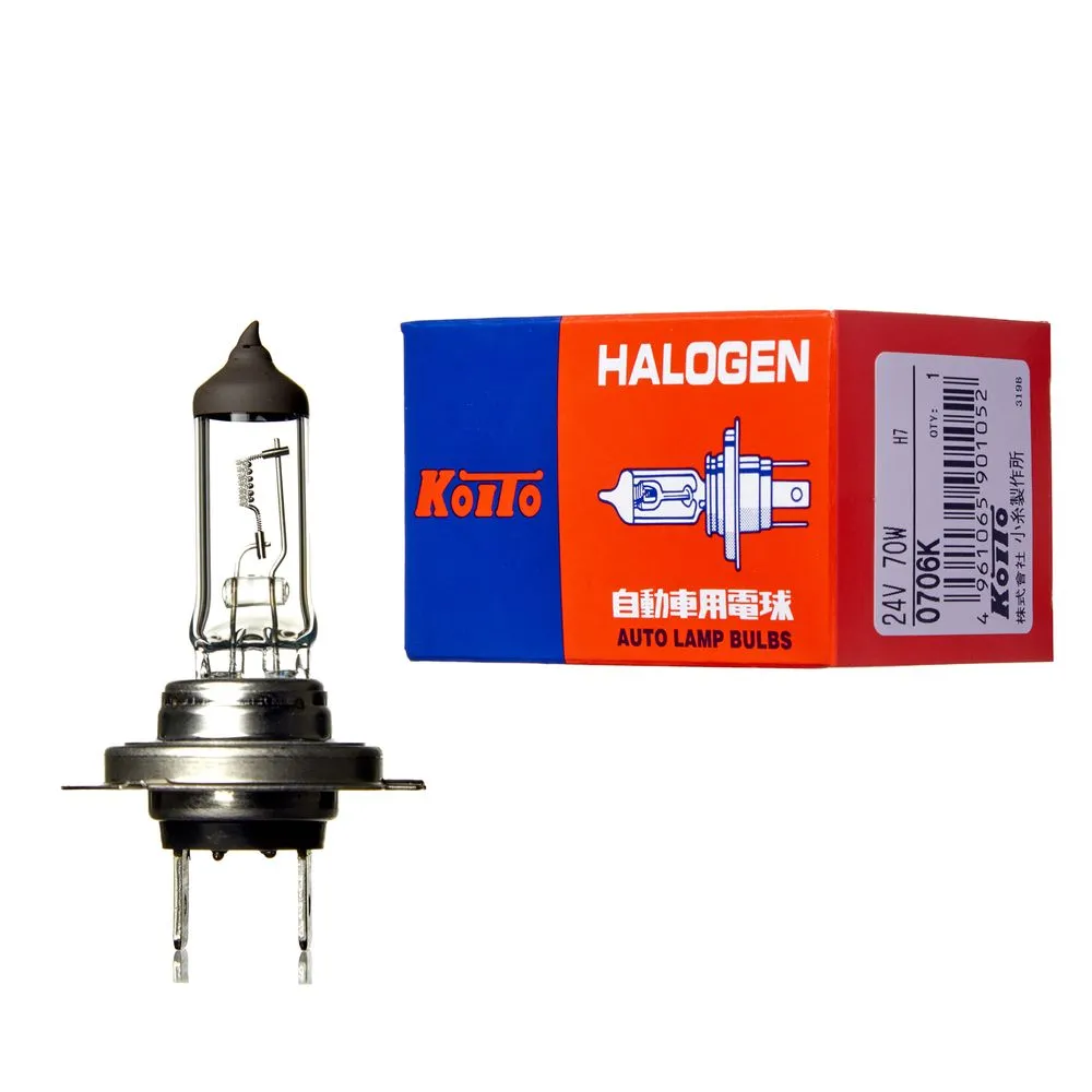 Лампа 24V H7 70W PX26d KOITO 1 шт. картон 0706K
