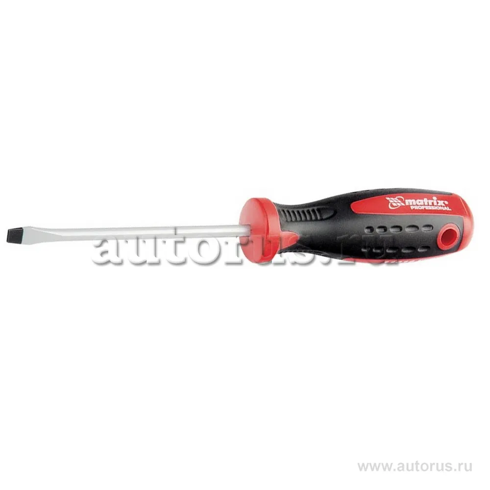 Отвертка Profi, SL3, 0x100 мм, S2, двухкомп. рукоятка MATRIX 11806
