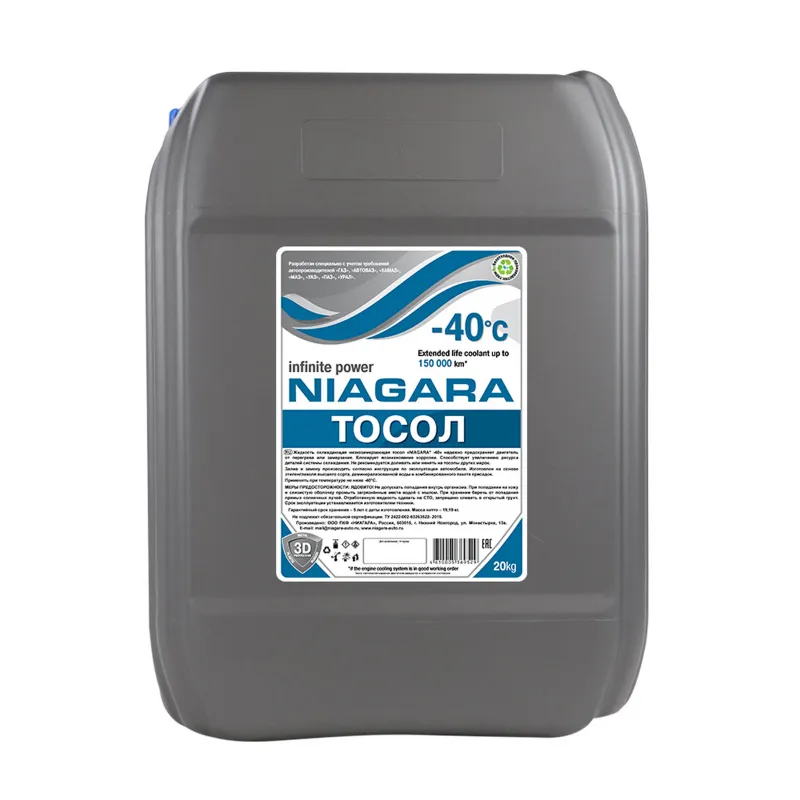 Тосол NIAGARA 20 кг 001003000013