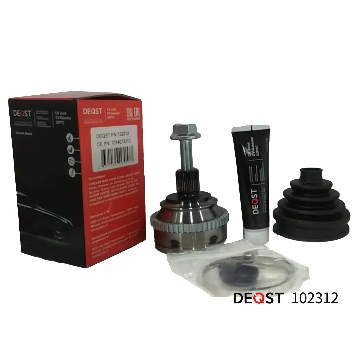 ШРУС. наружний VW T4 1.8-2.5 90-03 (ABS) DEQST 102312