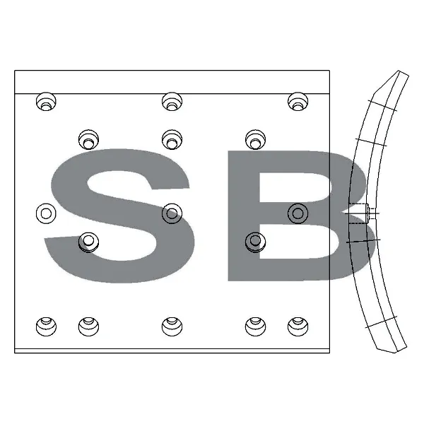 Накладка тормозная задняя, 1шт SANGSIN BRAKE SL016