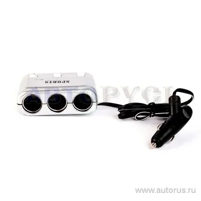 Прикуриватель на 3 гнезда 12В Sports Design CLS836
