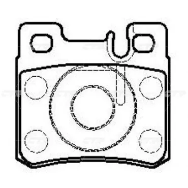 Тормозные колодки CTR CKBZ-23