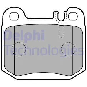 Колодки тормозные задние DELPHI LP1705